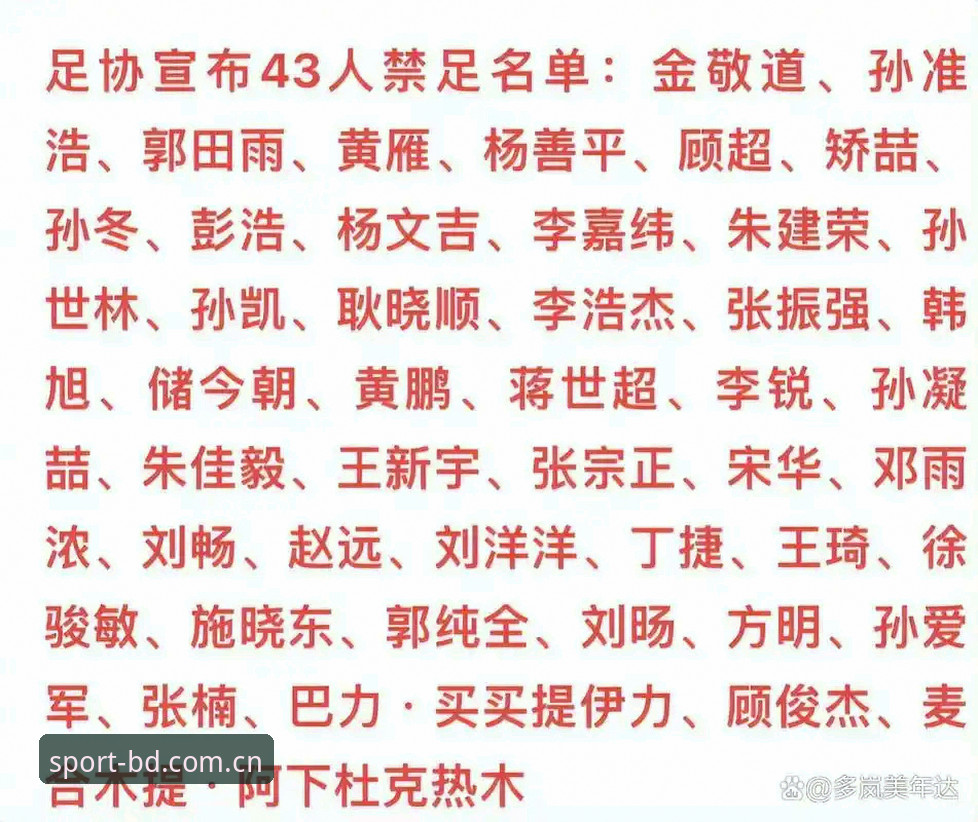 足协第三批禁足名单深度分析：从半岛体育平台了解职业足球反腐完整指南